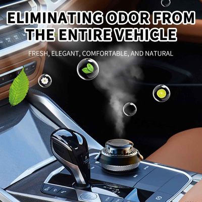 Solar Car Air Freshener Rotary Aroma Diffuser Auto Interior
